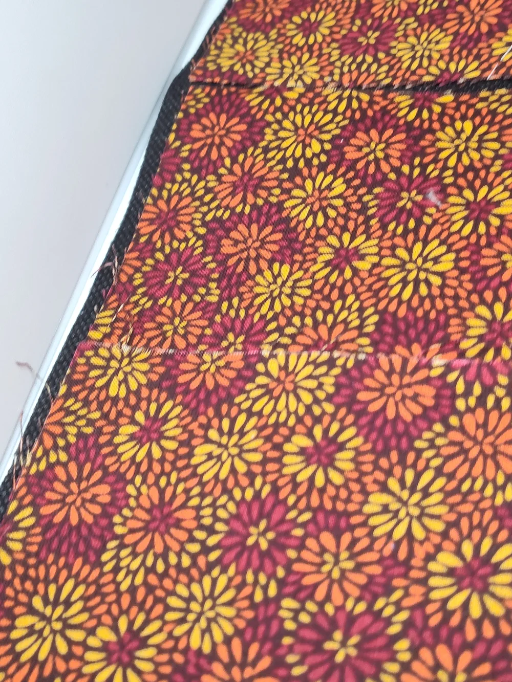 8 4.50 INCH Cotton Fabric SQUARES Multicolor Autumn Blooms